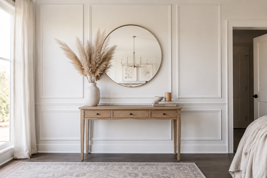 DIY wall molding panel accent wall β budget luxury home decor transformation