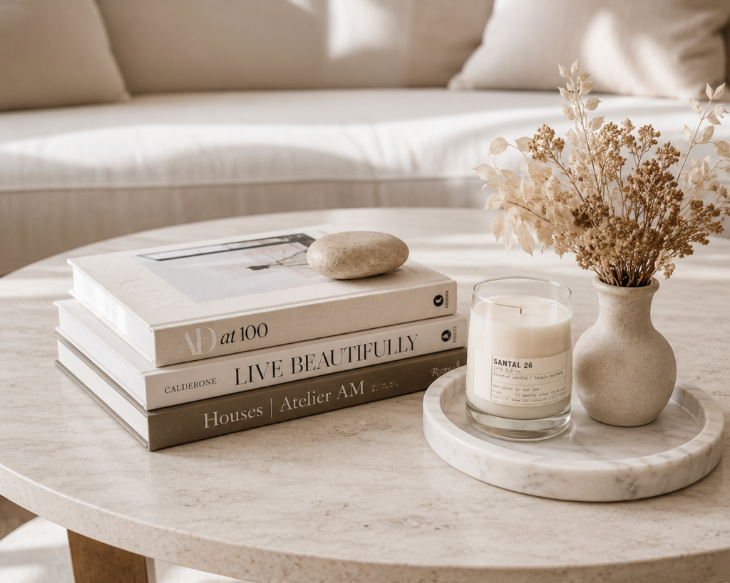 How to style a coffee table on a budget β luxury home decor ideas