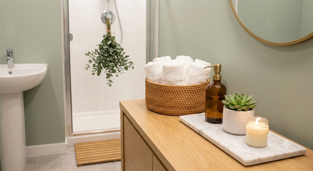 Spa-style budget bathroom luxury decor β affordable home transformation ideas