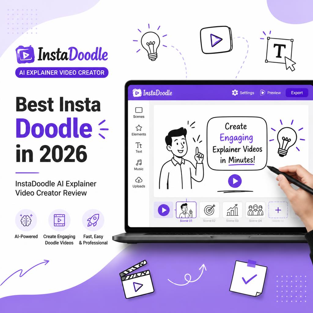 Best Insta Doodle in 2026 – InstaDoodle AI Explainer Video Creator Review
Dimensions: 1200 × 630 px