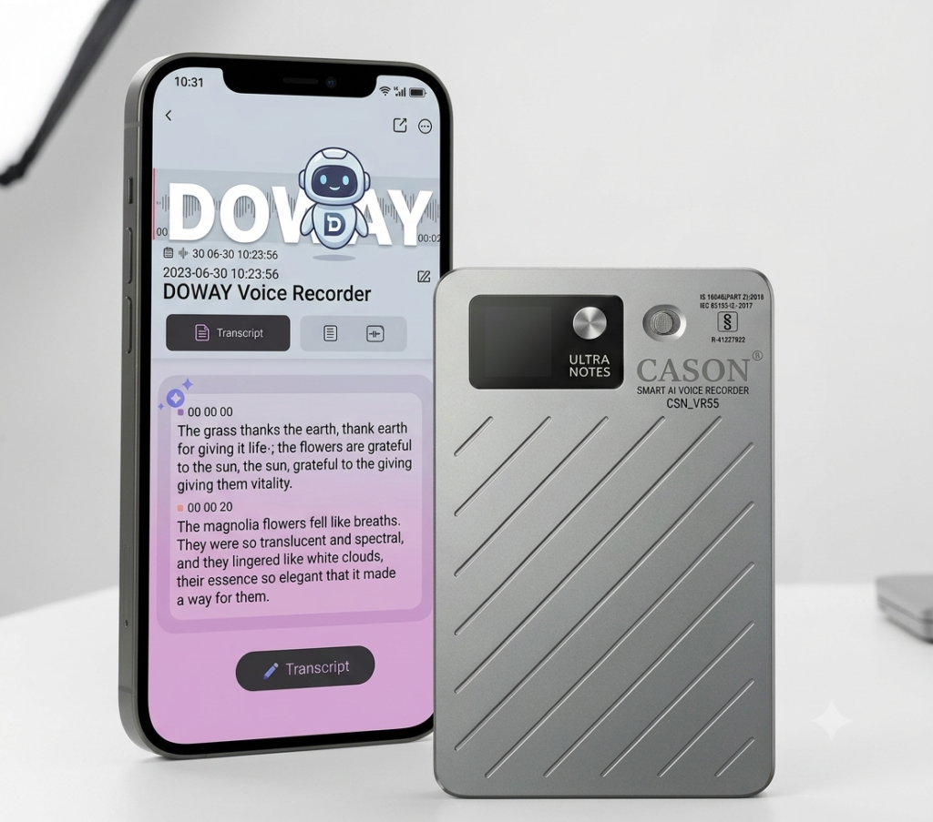 best smart AI voice recorder with APP control