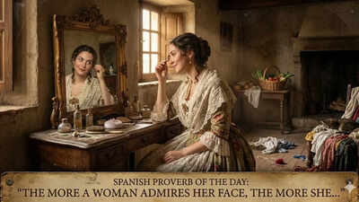Spanish proverb of the day: “The more a woman admires her face, the more she ruins her…” |