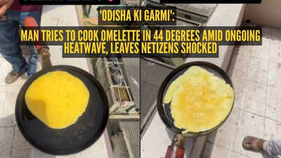 ‘Odisha ki garmi’: Man tries to cook omelette in 44 degrees amid ongoing heatwave, leaves netizens shocked |
