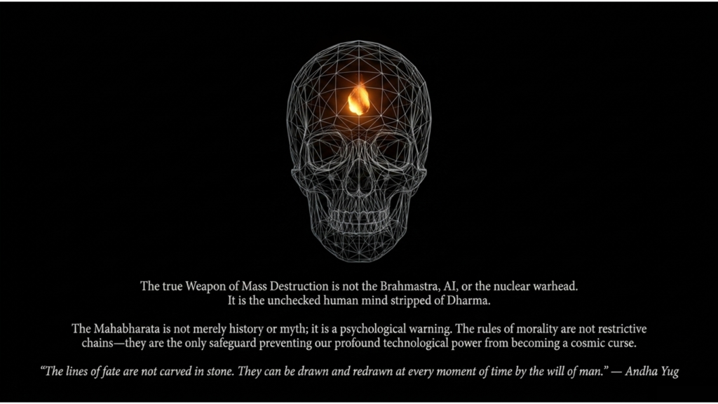 Closing skull graphic - the real weapon of mass destruction
