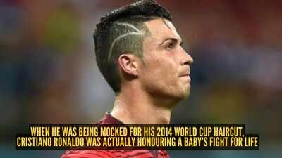 Cristiano Ronaldo: When he was being mocked for his 2014 World Cup haircut, Cristiano Ronaldo was actually honouring a baby’s fight for life