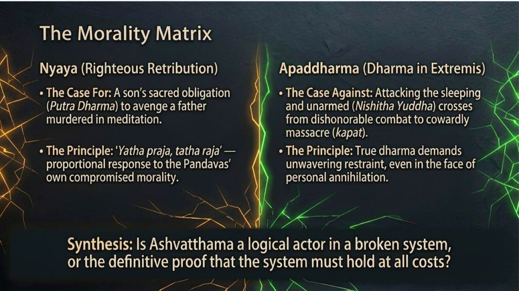 The Morality Matrix - Nyaya vs Apaddharma