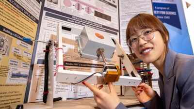 San Diego’s Leanne Fan, 18, built a device to simulate microgravity and tested red light on injured flatworms; tissue regeneration sped up by 95.2%, helping her win ,000
