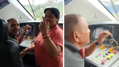 Viral video allegedly shows people inside Vande Bharat loco pilot’s cabin; Railway Seva seeks details
